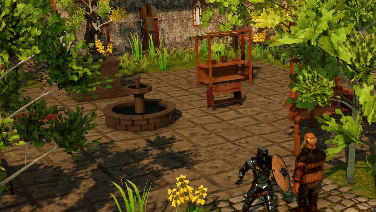 Haddar the Wanderer on the town square of Dawnhold